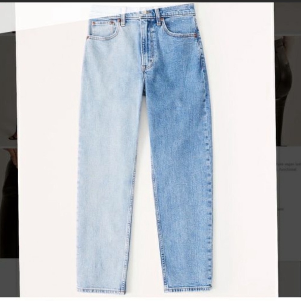 Abercrombie | The Mom High Rise Denim Two Toned
